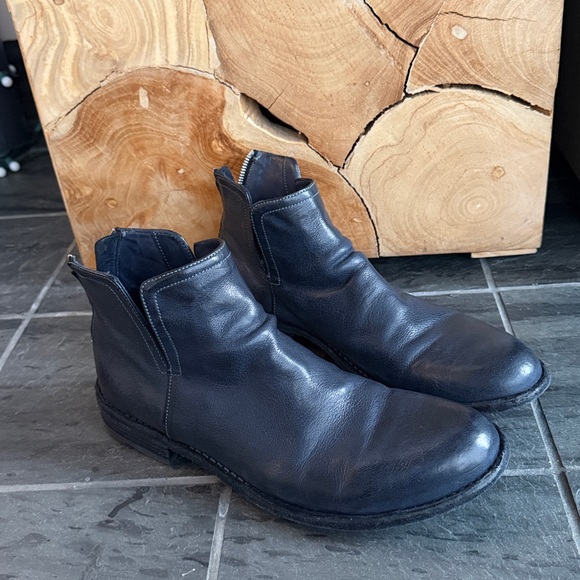 Gorgeous Officine Creative Legrand 049 Ankle boots in navy blue - Picture 3 of 7